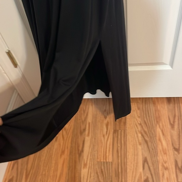 Karen Kane Black Embroidered Maxi Dress, Stretchy, Small - Picture 7 of 9